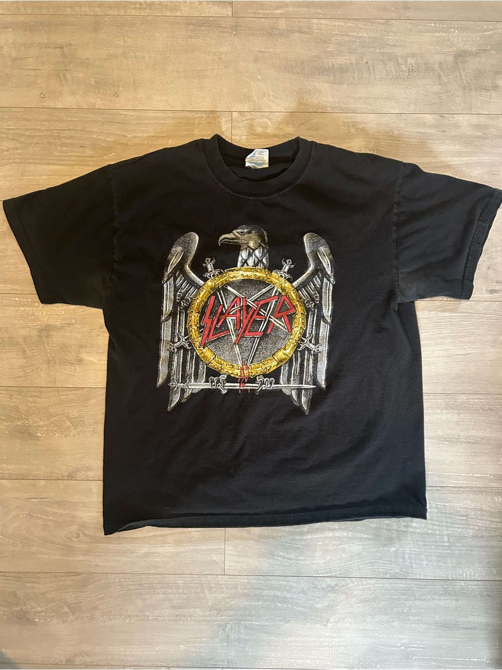 Vintage Slayer Eagle T-Shirt L Thrash Metal Graphic
